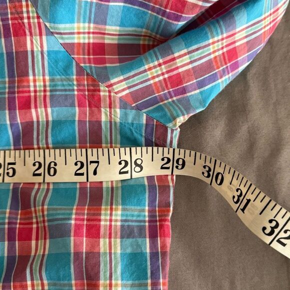 Peter Millar Mens Short Sleeved Checked Shirt Size XL - Picture 8 of 8